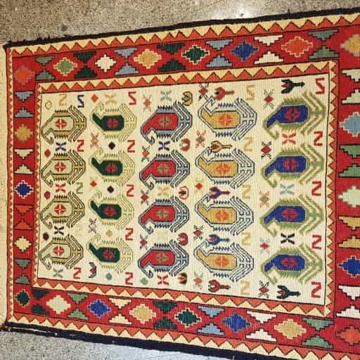 خرید گلیم دستباف ورنی دشت مغان + قیمت فروش استثنایی